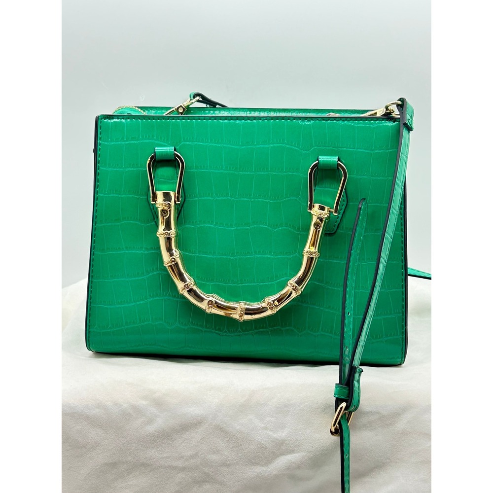 Aldo Chic Crocodile Embossed Top Handle Handbag Crossbody Strap - Picture 10 of 16
